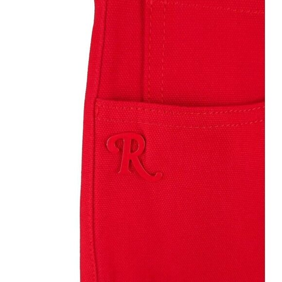 Raf Simons Logo Plaque Straight-leg Denim Trousers M Red New - Picture 5 of 16